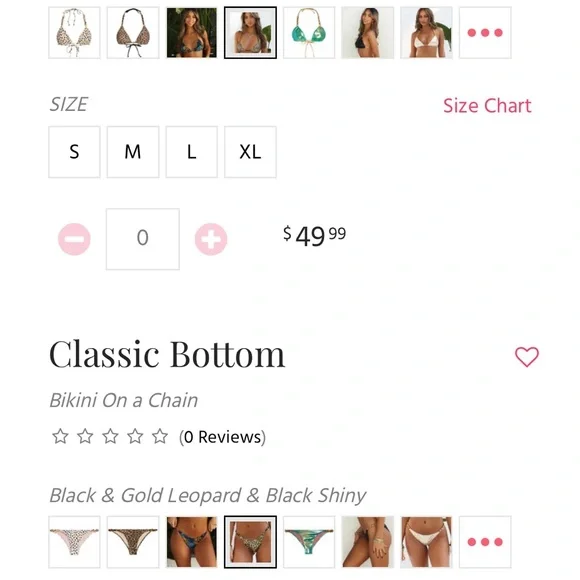 Doll black and gold leopard size small top and bottom Firm price - Picture 7 of 8